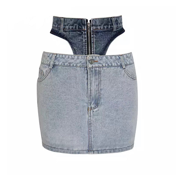 What Waist - Denim Skirt